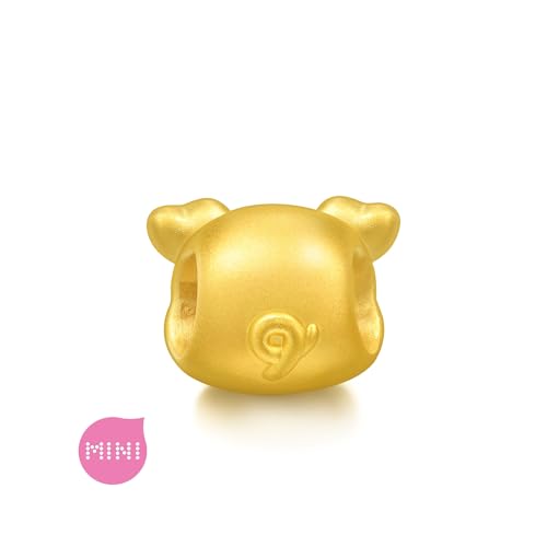 CHOW SANG SANG 999 Gold Cute Adorable Mini Chinese Zodiac Pig Charm Bracelet for Women & Men 17cm 95970C4