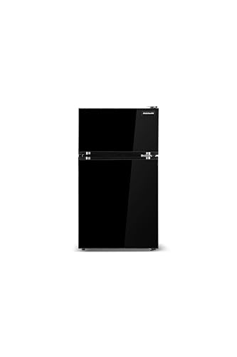 Frigidaire, 3 Cu. Ft. Refrigerator, Glass Two Door, Black