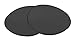 SFx Replacement Sunglass Lenses Compatible for Garrett Leight Hampton 46mm (Non-Polarized Black Hardcoated Pair-SFxEdge)