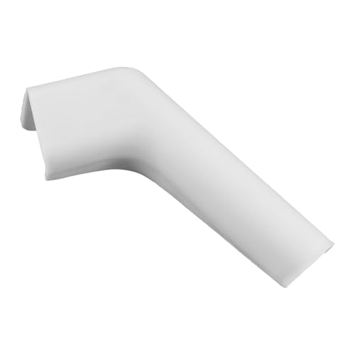 Namvo RV-Ablaufrohr, Regenrinnenauslauf, Wohnwagendach-Regenablauf, Pilotrinne, Dachablaufrohr, Zubehör, 2 rechte Seite und 2 Linke Seite, weißer Kunststoff