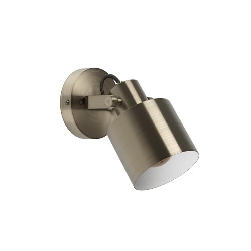 Applique murale haut de gamme Eglo Southery luminaire en métal bruni chic avec douille E27