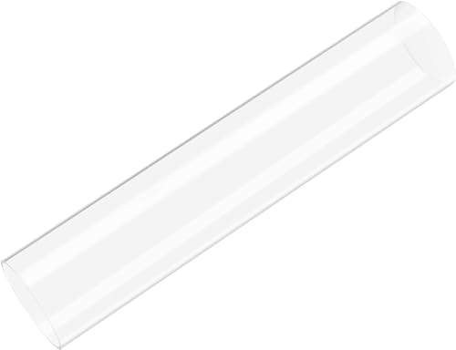 Boxonly Acrylic Pipe Clear Rigid Round Tube for DIY Crafts Lamps Aquarium Fish Tank Architectural Lighting Models Plumbing Hollow Round Bar Rod 61mm ID 65mm OD 305mm Length 1pcs