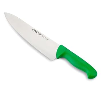 Arcos Serie 2900 - Coltello da Chef Coltello da Cucina - Lama Acciaio Inossidabile Nitrum 250 mm - Manico Polipropilene Colore Verde