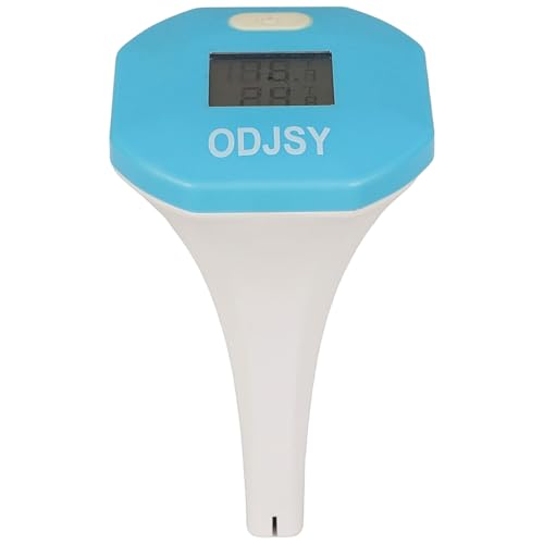 ODJSY Pool Thermometer, Digital Water Temperature Tester with LCD Display for Swimming Pools, Spas,...