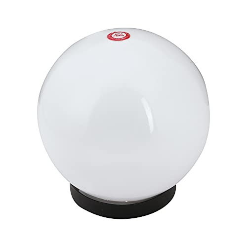 Image of SINOMAN 8-inch Polycarbonate Unbreakable Doom Globe Light for Home and Garden | Gate Lamp for Pillars