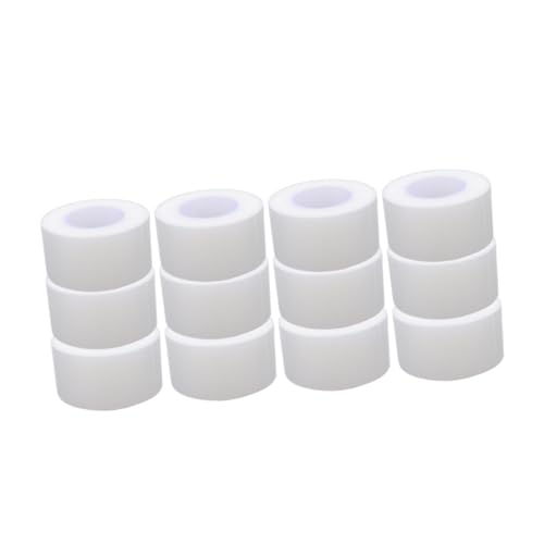 SEWOART 12 Rolls Medical Tape Paper Adhesive Tape Tape Emergency White Gaffer Tape Cohesive