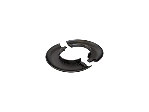 Crimson AV CAE Decorative Escutcheon Plate, Black, Clamps around 1.5