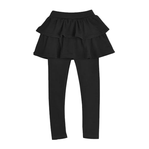 Girls Leggings with Ruffle Skirt Toddler Girl Pantskirt Leggings Kids Girls School 𝗨niform Pants Dress3