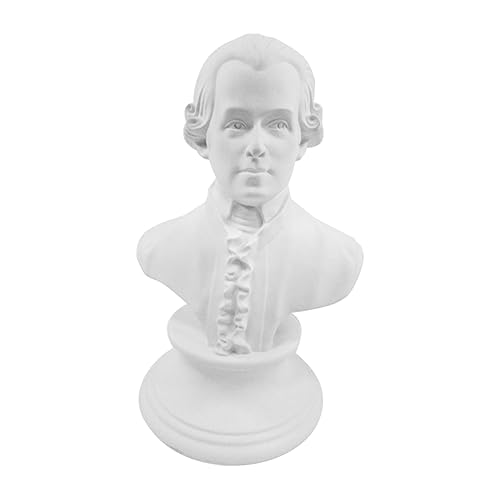 Cabilock Statua Busto in Resina Scultura in Stile Europeo Decorazione 15 Cm Bianco
