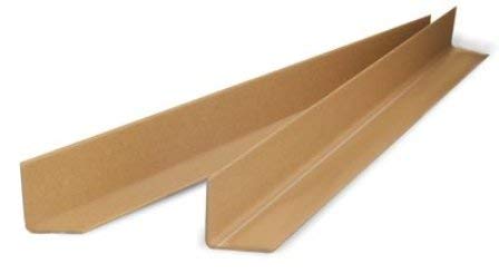 50 Stk. Vollpapp-Kantenschutzleisten, 1100x50x50mm, 3mm Stärke, braun, Winkel vorgefertigt,