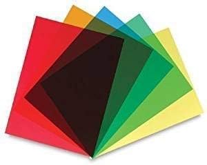 240 Micron Coloured & Clear A4 Transparent Acetate Sheets (1, Blue)