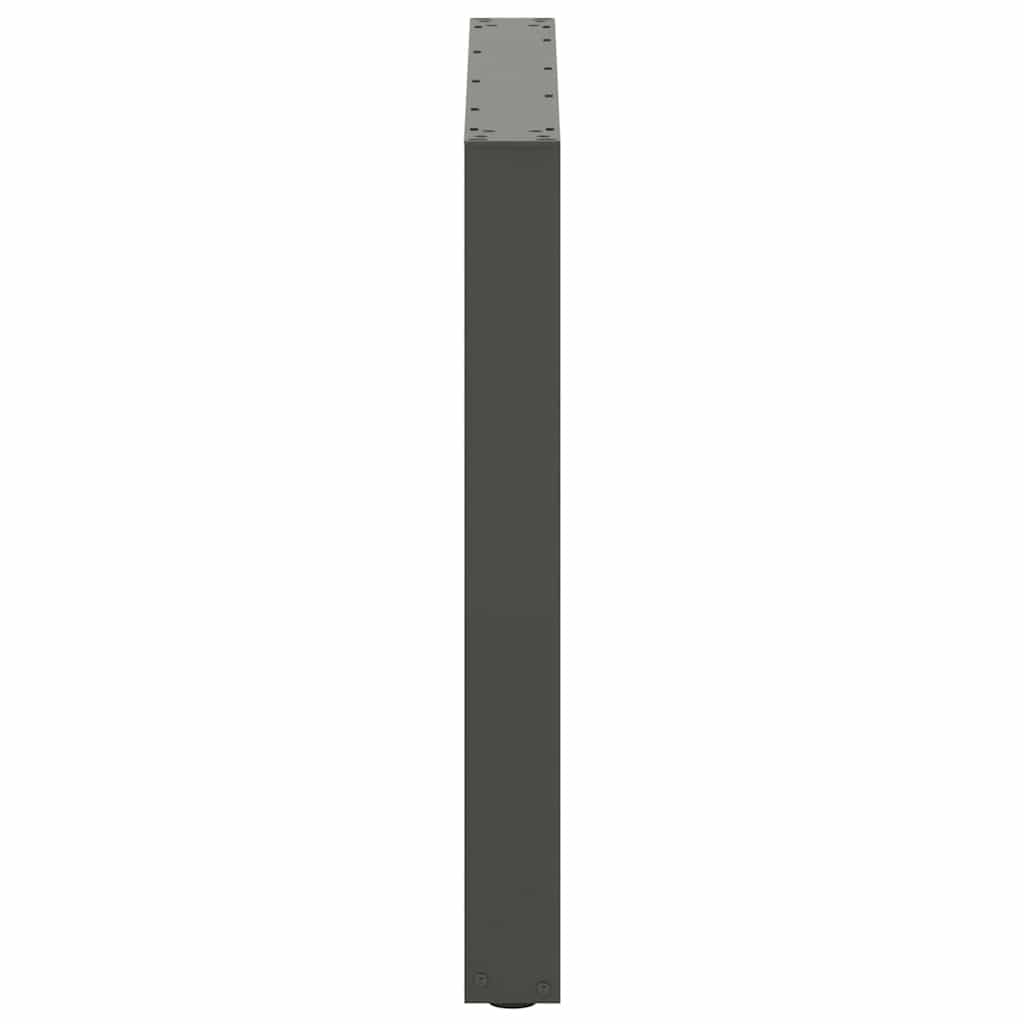 Gambe da Tavolo per Tavolino e Panca, Supporti per Mobili in Metallo a Forma di U con Livellatori Regolabili, Staffe Preforate e Viti per Progetti Fai da Te (90 x (72-73) cm)
