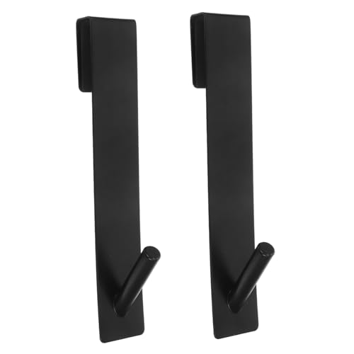 Holibanna Coat Hooks Over Door Hanger Glass Door Hook No Punching Space-Saving Long-Lasting