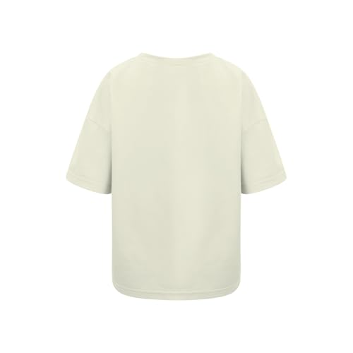 Cotton Shirts for Girls Short Sleeve Soft Plain Solid Pure Color Tops Tee Basic Loose Shirts Teens Clothes Girls Plaid4