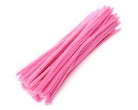 Image of TRAIS-100 PCS Pipe Cleaners, Chenille Stems for Crafts, Fuzzy Craft Pipe Cleaners, Soft Flexible Bendable Sticks for DIY Art Supplies, Kids Crafts, School Projects (1, Light Pink)