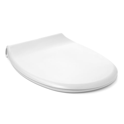 TATAY Tapa WC Universal Compatible Modelo Victoria | Material Resistente de Termoplástico | Acabado Brillante | Fijación Fácil Instalación | Fabricado en España | Forma Ovalada - Modelo Polo - Blanco