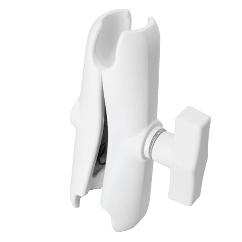 Image of White Marine C Size 1.5 inch Ball 5.9 inch Double Socket Arm | White powder coated aluminum marine arm for 38mm C size ball. 15cm medium length. Fits RAM and iBolt mounts