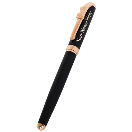Image of Customised Pen, Metal Body Ashoka Logo with Name Engraved, Personalized Pen Gift, Gift