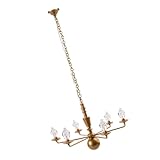 Lustre pour maison de poupée – magnifiquement conçu et réaliste, avec un haut degré de reproduction, impossible de le lâcher, petite lampe suspendue