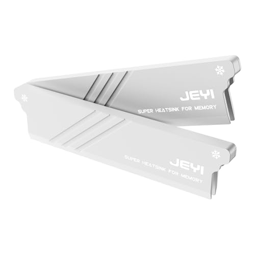 RAM disipador térmico DDR4 DDR5 JEYI blanco que elimina los pantallazos azules por calor