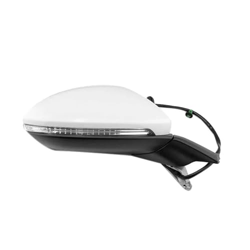 Espejo retrovisor plegable eléctrico for coche, espejo calefactor con luz Compatible con Golf 7 MK7 2014-2016