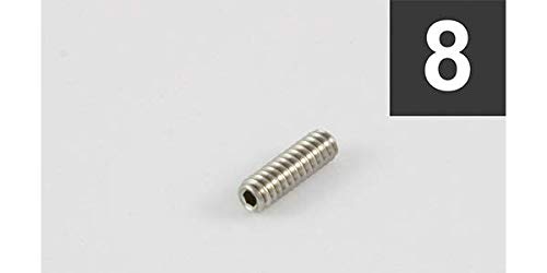 ALLPARTS (I[p[c) eLX^[X^CpThClW GS-3384-005 Pack of 8 Steel Bridge Height Screws for TL