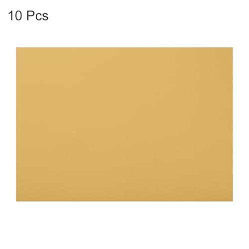Image of uxcell 10pcs Corrugated Cardboard Paper Sheets,Khaki,14 inch x 10inch,for Craft and DIY Projects
