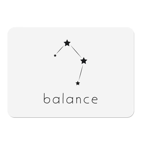 Napperons de table astrologie Balance en liège de haute qualité grand format - 2