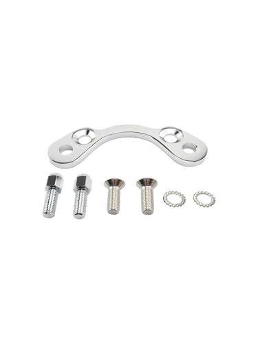 Adaptateur d'arbre de guidon de moto à pince large pour une position de conduite bobber idéale