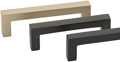 Emtek 86670FB Emtek 86670 Rustic Modern 6 Inch Center to Center Handle Cabinet Pull image 2