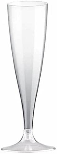 240 VERRES A CHAMPAGNE - FLUTE CHAMPAGNE REUTILISABLE 10CL / 14CL PLASTIQUE TRANSPARENT