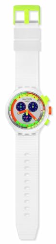 Swatch Casual Watch Transparent Quartz Neon Jelly, Transparent, SWATCH FLUO, clear, SWATCH FLUO