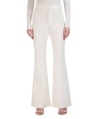 BCBGMAXAZRIA Women's Flared Leg Pant Functional Pockets Trouser