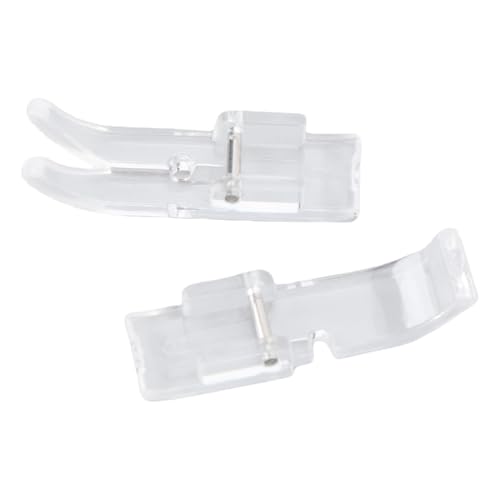 Juego de pies prensatelas transparentes para máquina de coser miniatura 5