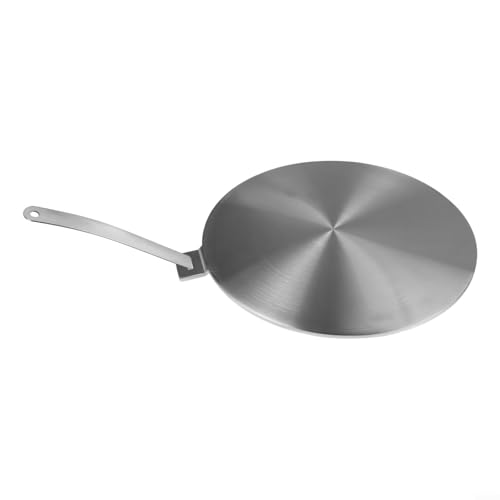 Placa difusora de acero inoxidable para cocinas de inducción, perfecta para resultados de cocción uniformes (28 cm)