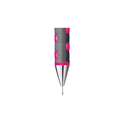 Image of Rotring 0.5mm Mechanical Clutch Lead Pencil | Tikky | for Smooth Writing Drafting Drawing | Neon Pink Barrel | Stationery
