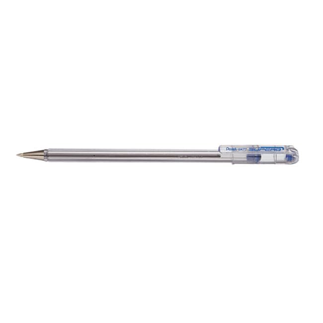 Pentel SuperB Boligrafo De Bola - Punta Fina 0.7mm - Trazo 0.35mm - Tinta Con Base De Aceite - Color Negro