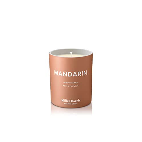 Miller Harris Mandarin Scented Candle 220g – Natural Wax Luxury Candle | Bright & Citrusy Mandarin Aroma