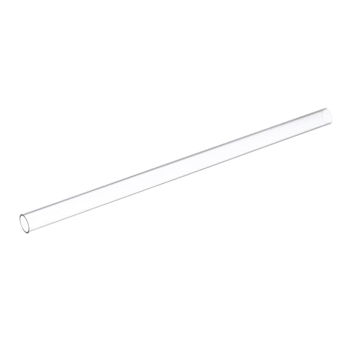 Image of uxcell Clear Rigid Tubing 1 /2 Inch(13mm) ID x 5 /8 Inch(16mm) OD x 1Ft(305mm) Length Round Plastic Polycarbonate Tube