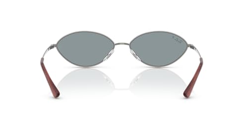 Ray-Ban Unisex Sunglasses Gunmetal Frame, Azure Lenses, 59MM4