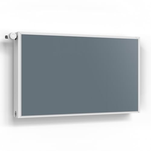DEQORI Lámina magnética para calefacción, 100 x 60 cm, color gris oscuro, decorativa para radiadores, lámina decorativa autoadhesiva, magnética e impermeable