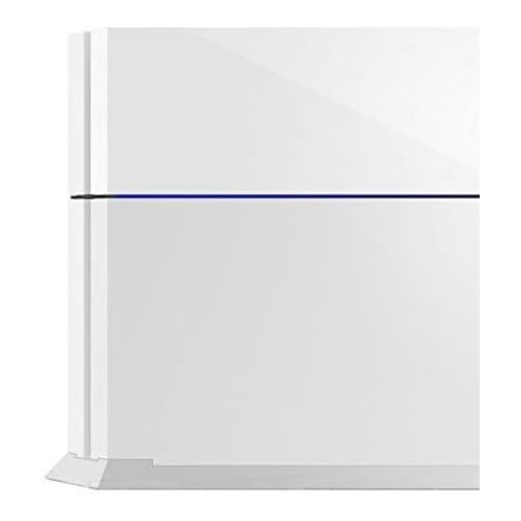 PS4 Stand, Kailisen PS4 Vertical Stand for Playstation 4 Console with Built-in Cooling Vents and Non-slip Feet (White) Cover