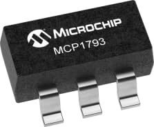 Microchip Technology, MCP1793T-3302H/OT, High-Voltage LDO Regulator Positive 3.3V 100mA 5-Pin SOT-23 Automotive T/R - Tape and Reel (500 Item/s)