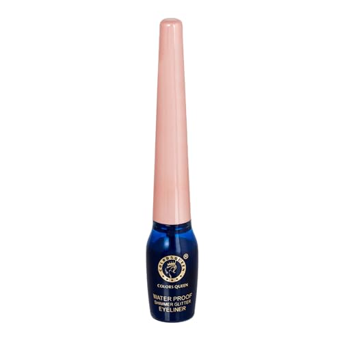 Image of Colors Queen Sky Eyes Shimmer Glitter Waterproof Eyeliner | Long Lasting Liquid Eyeliner with Precision Application | Highly Pigmented & Smudge Proof Eyeliner for Eye Makeup (Shade - 12, 5ml)