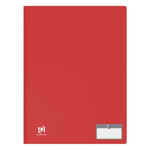 Lot de 10 Protège-documents Memphis A4, 60 vues, en polypro coloris rouge