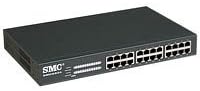 SMC Networks EZ Switch SMCGS24 10/100/1000Mbps Unmanaged 24 Ports with Jumbo Frame Support Rack Mountable Switches