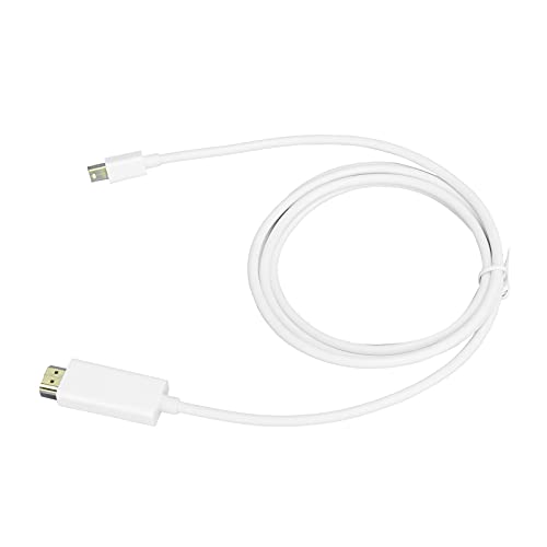 Adaptateur Mini Display Port vers HDMI, (Mini DP vers HDMI) Câble 1,8 M PVC HD Multimédia Interface Compatible Câble pour Pro/IMac