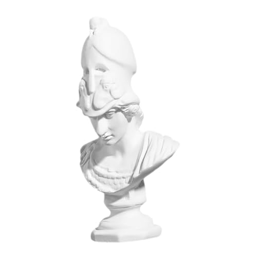 DEARMAMY Mini Athena Büste aus Harz Detailreiche mit Traditioneller Handwerkskunst Dekorative Home Decor Statue für Wohnzimmer Büro und Künstler Griechische Mythologie Figur
