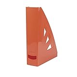 OFFICE PRODUCTS 21215521-07 - Organizador de documentos con diseño moderno (10 unidades) A4. Color: naranja. Calado. Plástico de alta calidad. Irrompible.
