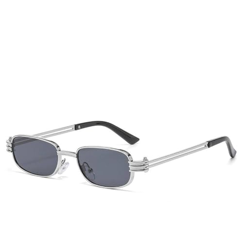 Lunettes de soleil polarisées à petite monture carrée au design géométrique minimaliste